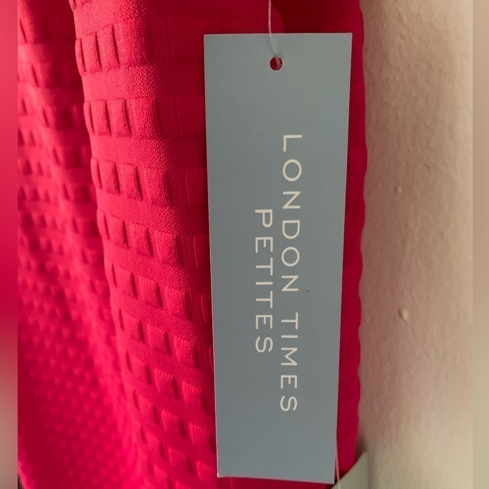 NWT Nordstrom London Times Petites Fuschia Shift Dress in Size 8P - Picture 4 of 10